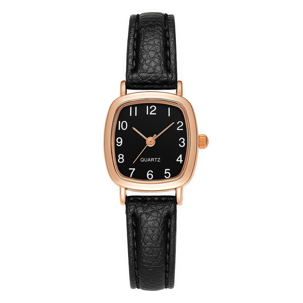 Aurora Femme™ Leren Dameshorloge – Klassiek Minimalistisch