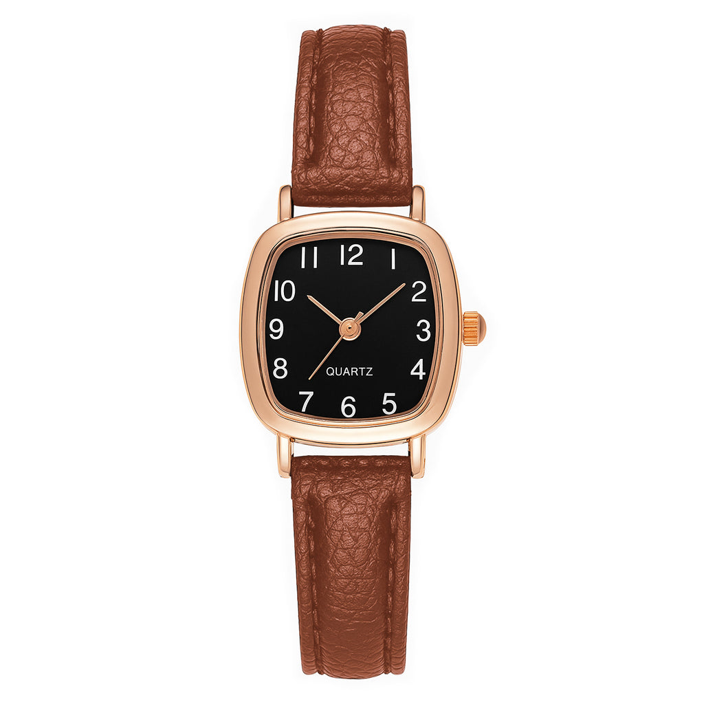 Aurora Femme™ Leren Dameshorloge – Klassiek Minimalistisch