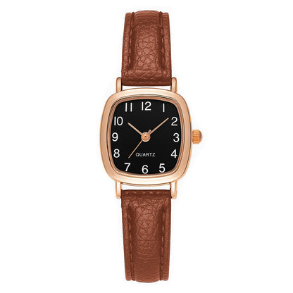 Aurora Femme™ Leren Dameshorloge – Klassiek Minimalistisch