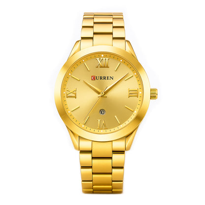 Gilded Grace – Minimalistische Dameshorloge in Goud en Zilver