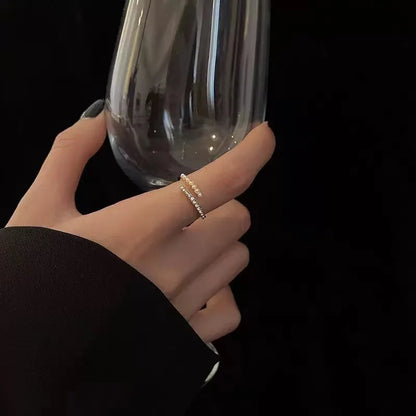 Lily Light – Delicate Petal Open Ring Hand