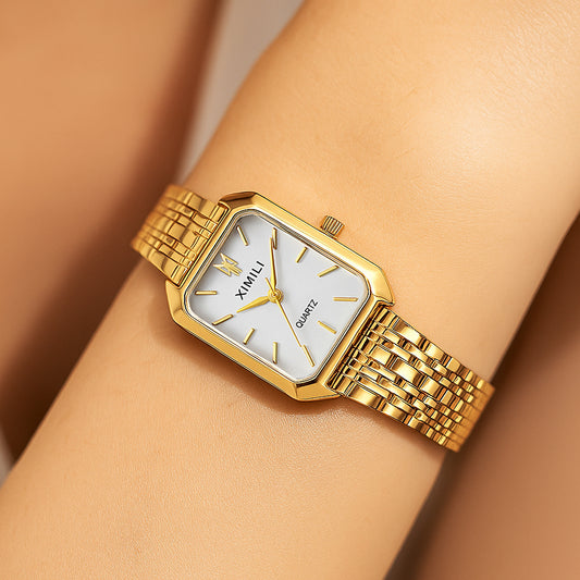 LustroGrace™ Klassiek Dameshorloge Rechthoekig